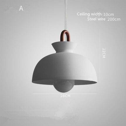 pendant light modern industrial metal design in various shapes