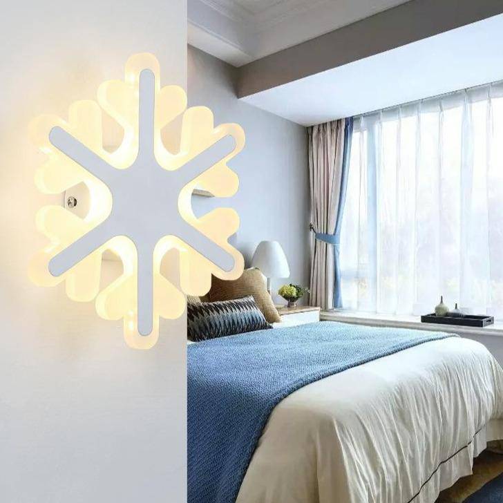 Applique murale LED flocon de neige