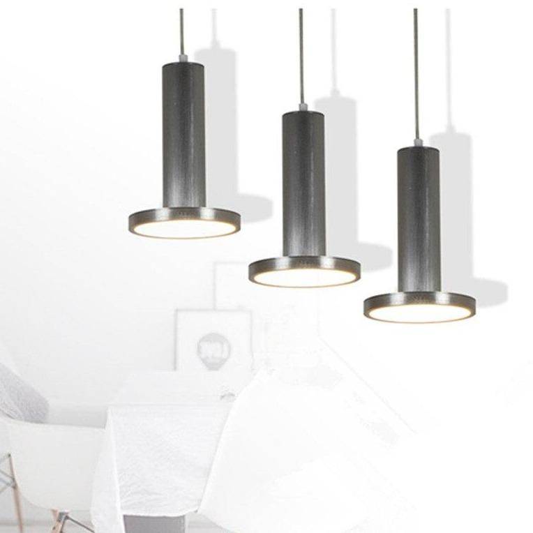 pendant light design in tube and disc Originality