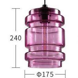 Suspension de plusieurs formes en verre coloré Stained - vue 5 sur 8