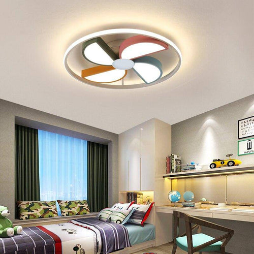 Children's LED ceiling light with coloured propellers Dreaming