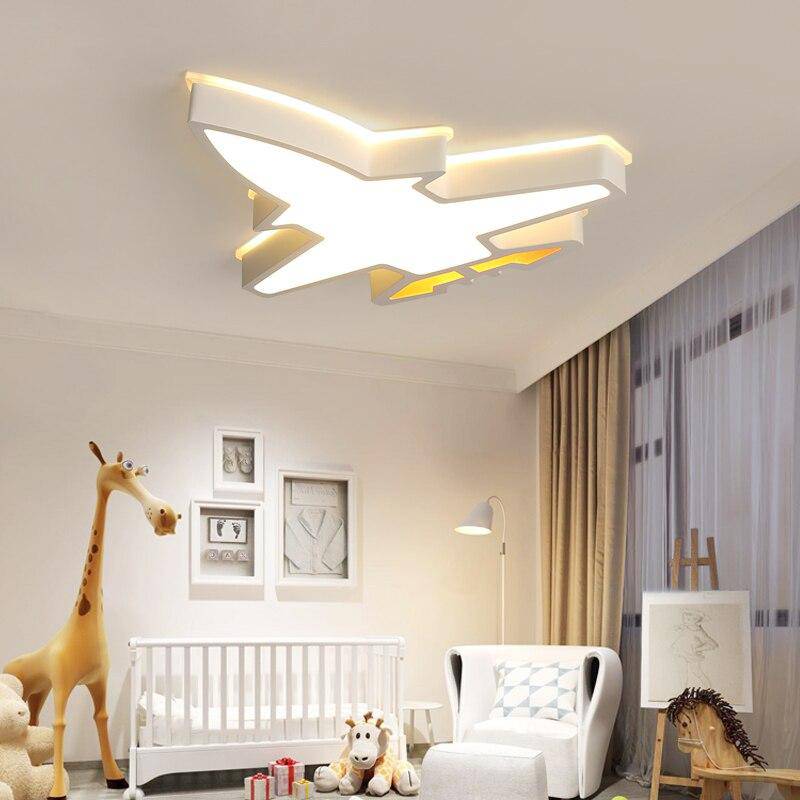 Plafonnier enfants à LED en forme d'avion Dreaming