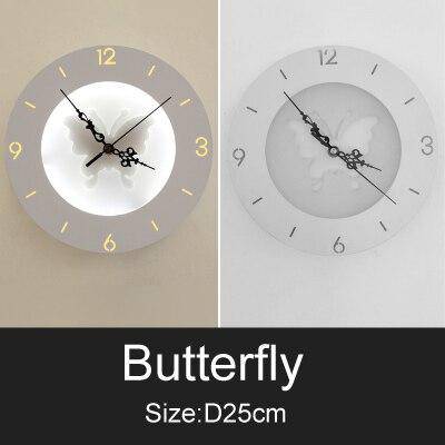 Horloge murale ronde style moderne aux motifs animaux 25cm - vue 6 sur 8