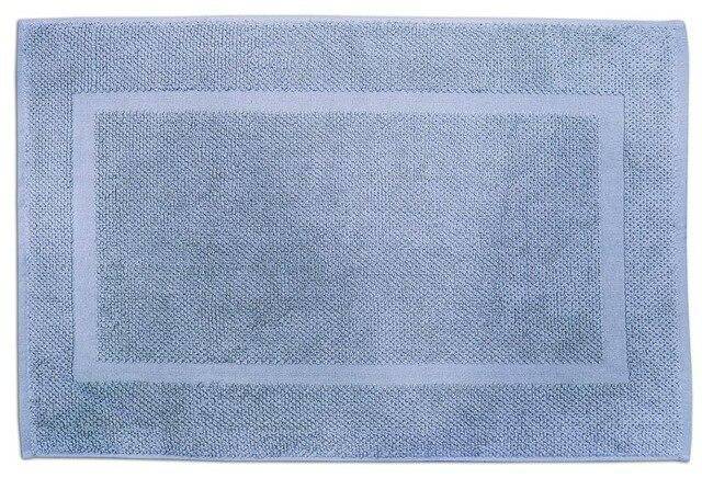 Tapis de bain rectangle en coton coloré Pim