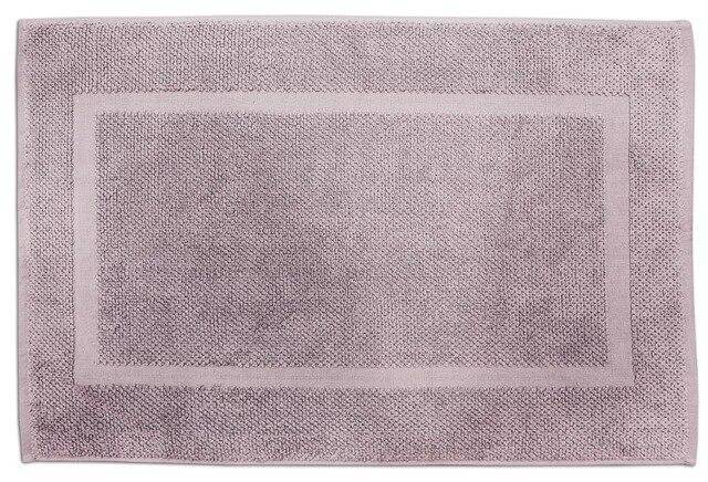 Tapis de bain rectangle en coton coloré Pim