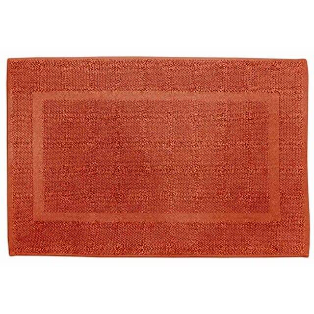 Tapis de bain rectangle en coton coloré Pim