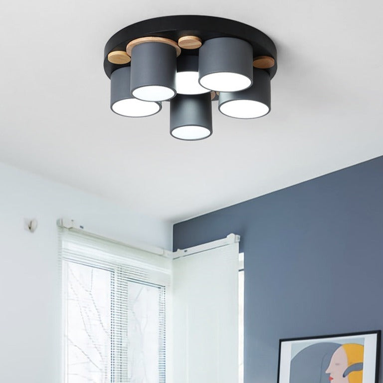 Plafonnier design LED avec plusieurs tubes colorés Orion
