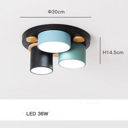 Plafonnier design LED avec plusieurs tubes colorés Orion