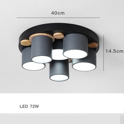 Plafonnier design LED avec plusieurs tubes colorés Orion