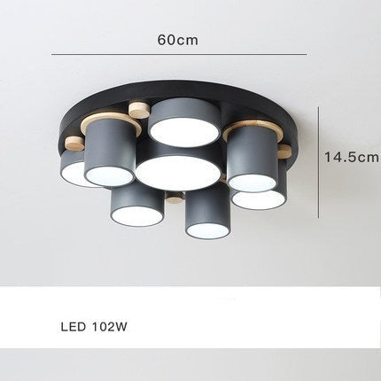 Plafonnier design LED avec plusieurs tubes colorés Orion