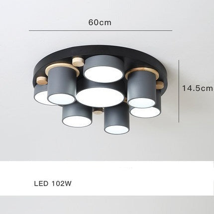 Lámpara de techo design LED con varios tubos de colores Orion