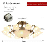 Lustre à LED avec abat-jour en fleurs