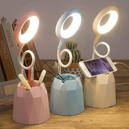 Creative modern coloured LED table lamp