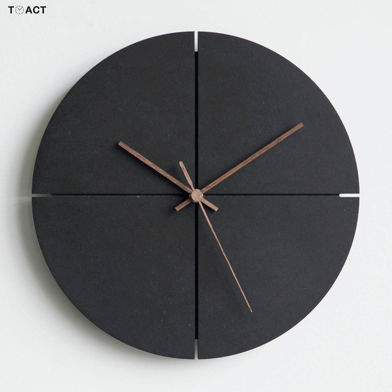 Horloge murale design ronde noire 30cm House