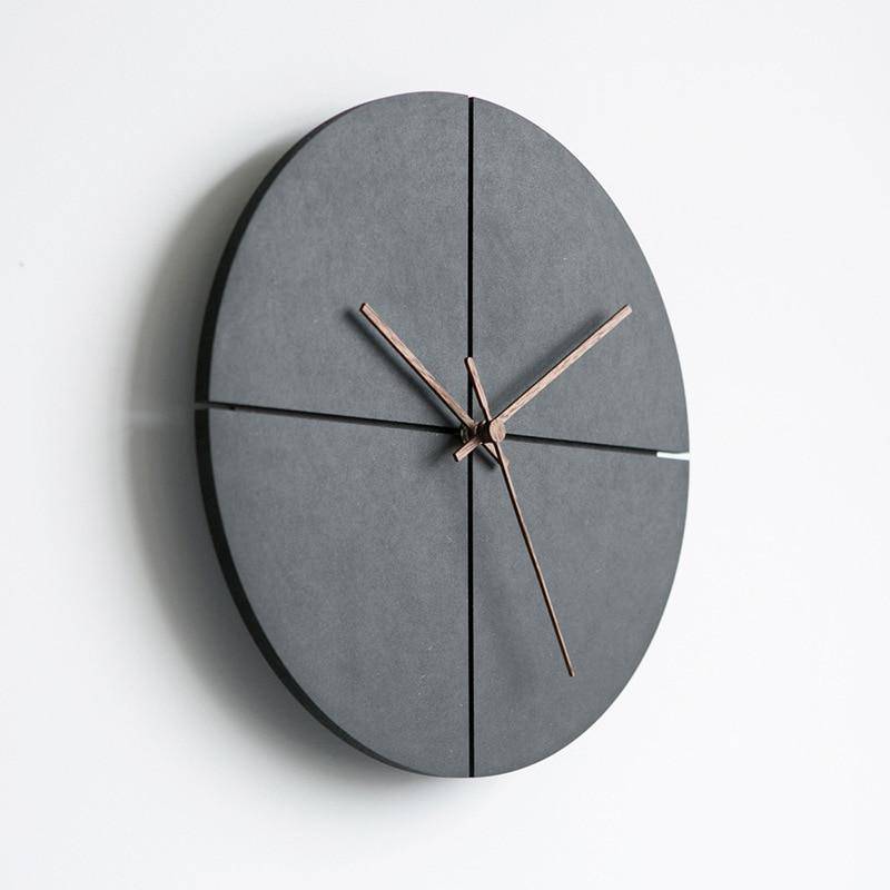 Horloge murale design ronde noire 30cm House