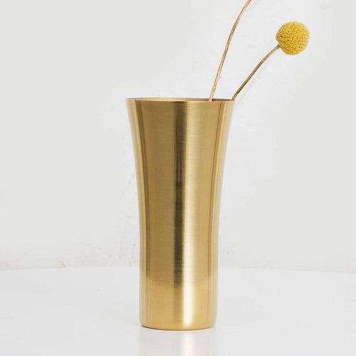 Vase design chromé gold Steel