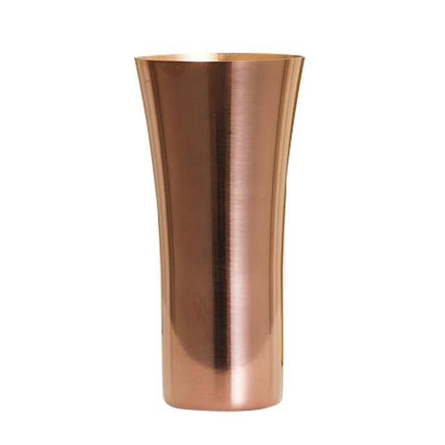 Vase design chromé gold Steel
