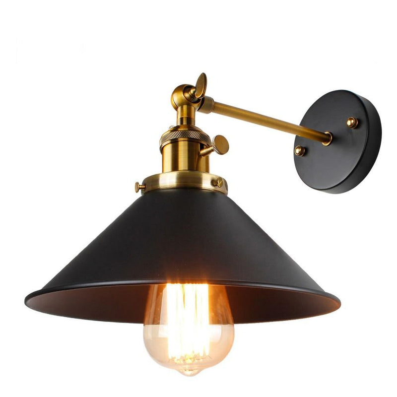 wall lamp vintage wall with lampshade conical Brenty