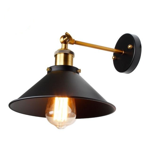 wall lamp vintage wall with lampshade conical Brenty