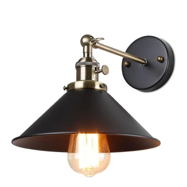 wall lamp vintage wall with lampshade conical Brenty