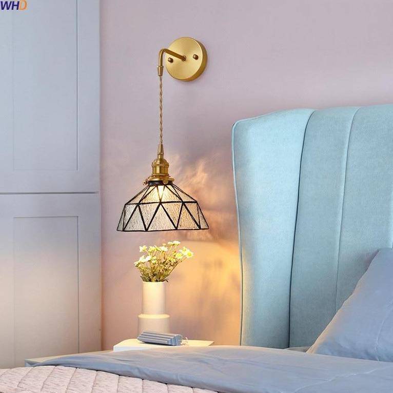 wall lamp LED wall design with lampshade retro glass Light