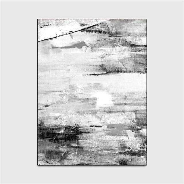 Modern black and white rectangle rug Ink