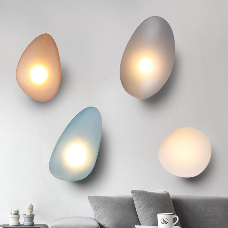 wall lamp LED wall design in the shape of a coloured stone Manar