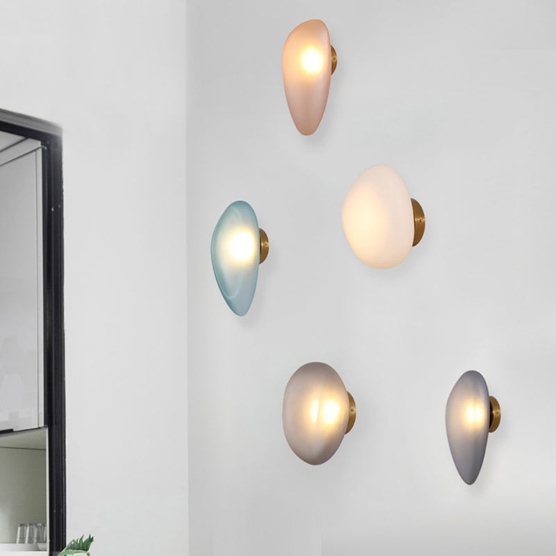 Lámpara de pared design LED en forma de piedra de color Manar