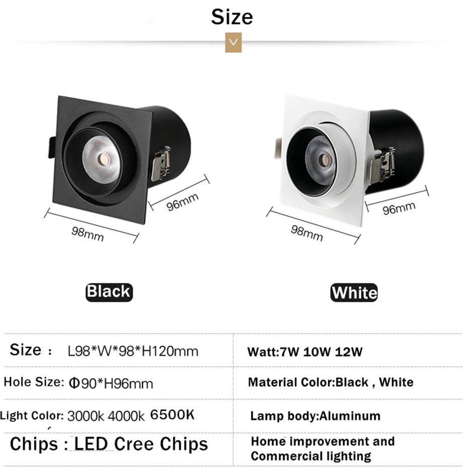 Spot multi LED rond orientable Light - vue 9 sur 9