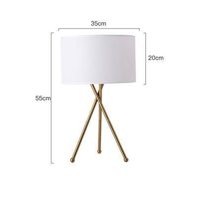 Lampadaire moderne LED tripod avec abat-jour cylindrique - vue 5 sur 6