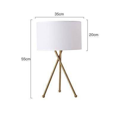 Floor lamp modern LED tripod with lampshade cylindrical
