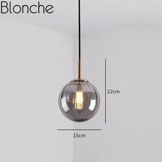 pendant light LED colored glass design Decor