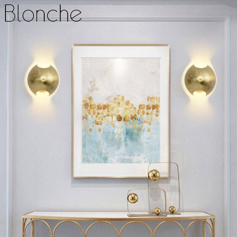 wall lamp LED design wall lamp in gold metal Art