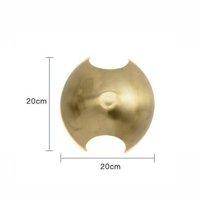 wall lamp LED design wall lamp in gold metal Art