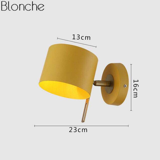 Applique murale design LED cylindrique en métal coloré Sconce - vue 3 sur 6