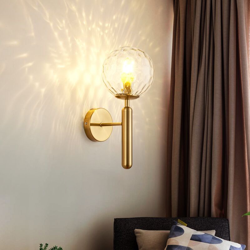 wall lamp modern LED wall with glass globe Haizea