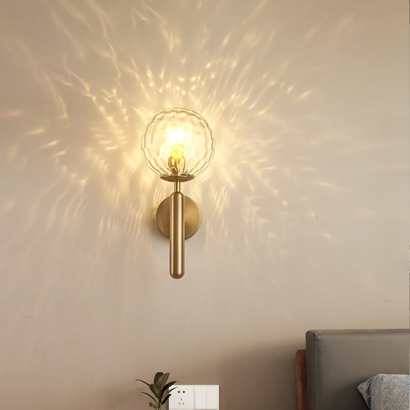 Applique murale moderne LED avec globe en verre Haizea