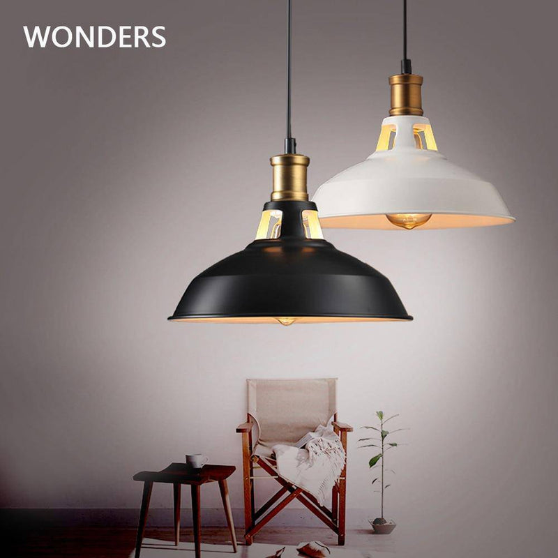 pendant light Colgante industrial design (black or white)