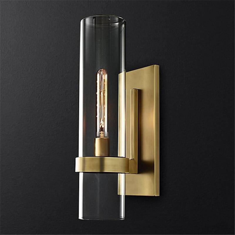 wall lamp LED wall design with cylindrical glass tube Luxery