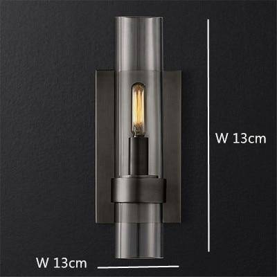 wall lamp LED wall design with cylindrical glass tube Luxery