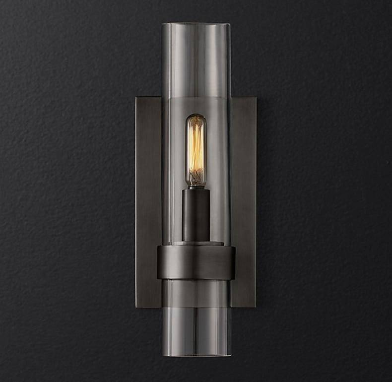 wall lamp LED wall design with cylindrical glass tube Luxery