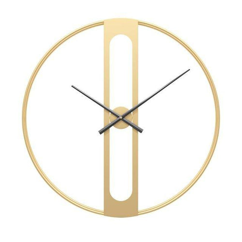 Horloge murale design rond en métal rétro 50cm Garden