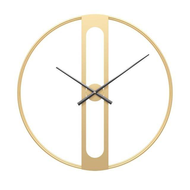 Horloge murale design rond en métal rétro 50cm Garden - vue 5 sur 6