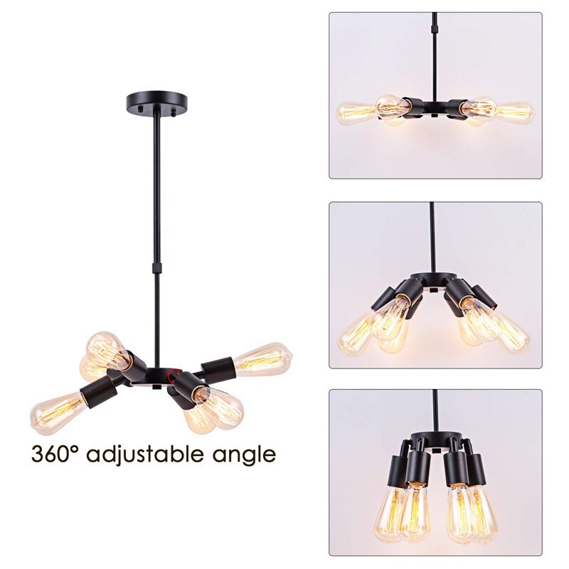 Ludaya metal industrial LED chandelier