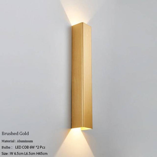 Applique murale design à LED en métal allongé coloré Loft - vue 7 sur 17