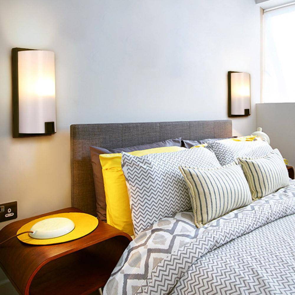 Applique murale moderne à LED demi-cylindre Bedroom - vue 3 sur 7