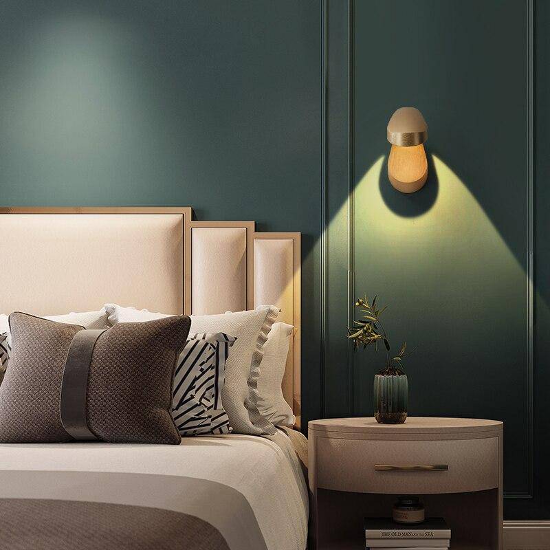Applique murale design à LED avec abat-jour en métal géométrique Loft