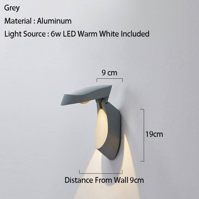 wall lamp LED wall design with lampshade in geometric metal Loft