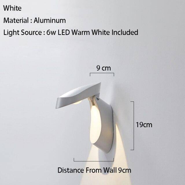 Applique murale design à LED avec abat-jour en métal géométrique Loft - vue 8 sur 10