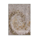 Tapis vintage tornade dorée et grise Rug